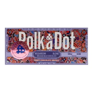 Krispy Chocolate Krunch PolkaDot Mushroom Belgian Milk Chocolate 500mg