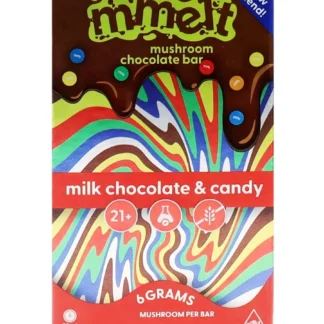 Milk Chocolate & Candy Mmelt Mushroom Chocolate Bar 6G
