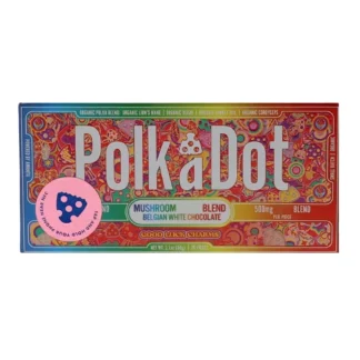 Good Luck Charms PolkaDot Mushroom Belgian White Chocolate 500mg