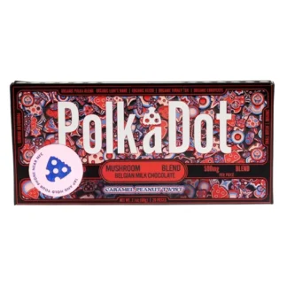 Caramel Peanut Twist PolkaDot Mushroom Belgian Milk Chocolate 500MG