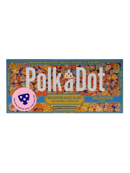 Butterlicious PolkaDot Magic Mushroom Belgian Chocolate 500mg