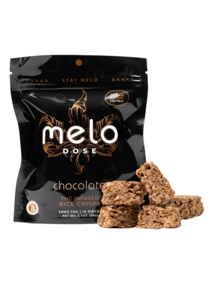 Melo Dose Chocolate Delta-9 THC Infused Rice Crispy 50mg