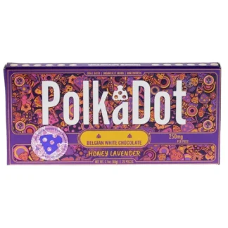 Honey Lavender PolkaDot Mushroom Belgian White Chocolate 250mg