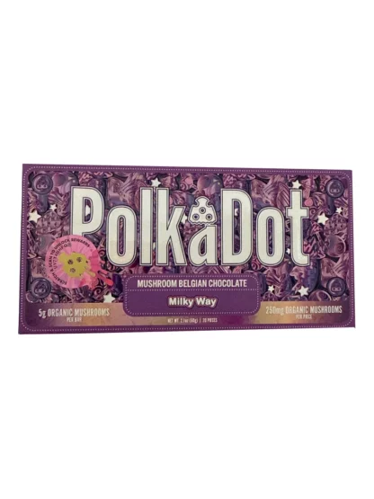 Milky Way PolkaDot Magic Mushroom Belgian Milk Chocolate 250mg Per Piece