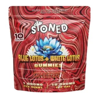 Cherry Stoned Blue Lotus + White Lotus Gummies 10000mg 10ct