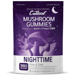Nighttime Lavender Honey Cutleaf Mushroom CBN Gummies 1000mg