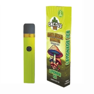 Lemonade Ice Cactus Labs Amanita Muscaria Mushroom Vape Enhanced With HHC 2G
