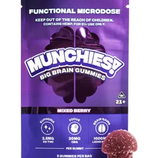 Mixed Berry Munchies Functional Microdose Big Brain Gummies 5ct