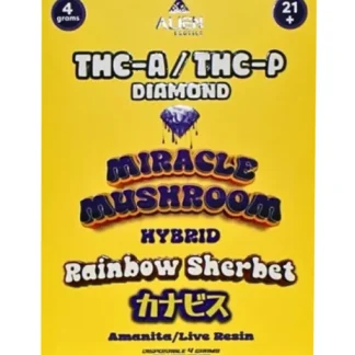 Rainbow Sherbet Alien Exotics Miracle Mushroom THC-A x THC-P Blend Disposable Vape 4G