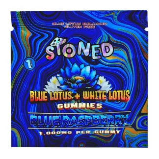 Blue Raspberry Stoned Blue Lotus + White Lotus Gummies